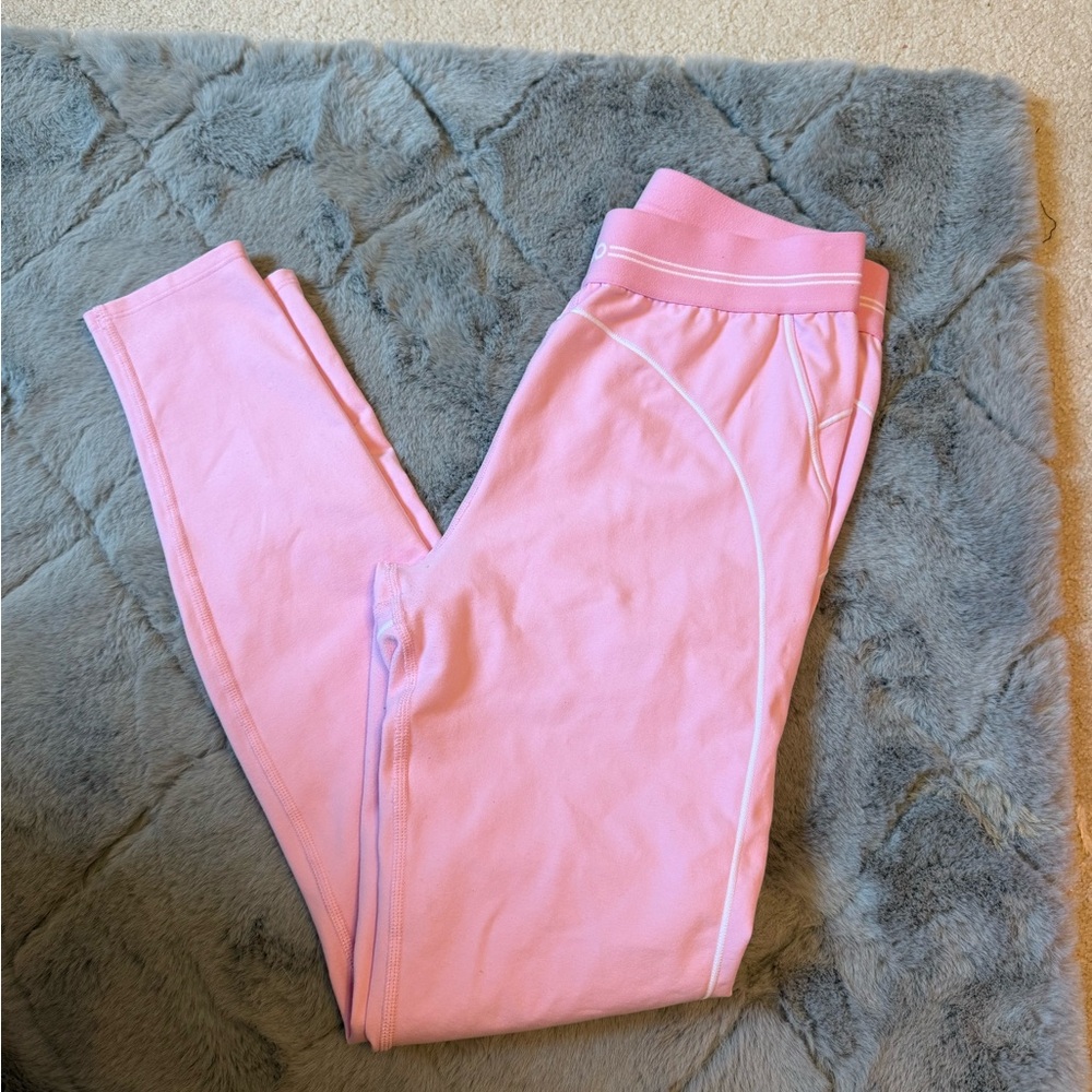 Alo yoga sweet pink heart throb leggings size large